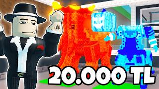 1000 TL VS 20.000 TL STEAL A BRAİNROT HESAPLARI! 😱 - Roblox Türkçe
