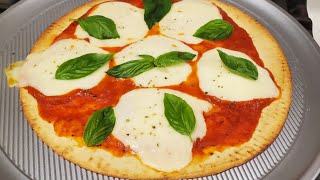 Thin Crust Margherita Pizza Recipe | Pizza Ready in 10 minutes