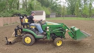 Goal!!! Leveling the Playing Field! Compact Tractor, Tiller, and Soil Pulverizer