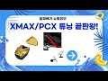 XMAX, PCX 튜닝 끝판왕! 사이드스탠드 클립  보조미러, 스트럿바까지!