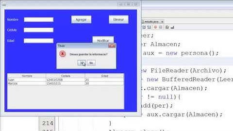 Agregar, Modificar, Eliminar registro en Java Parte 6