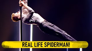 Spider-Man Defies Gravity With Mid-Air Walk