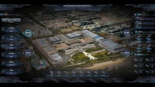 Web GIS (Cesium) Drone Photography Visualization | Smart Building | 인텔리전트 빌딩 | インテリジェントビル | 智能建築