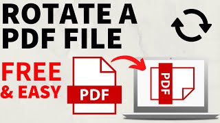 How to Rotate Pages of a PDF File - Free