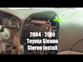 2004 - 2010 Toyota Sienna EASY Pioneer Stereo Install