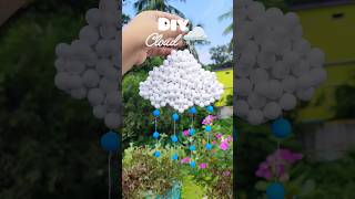 DIY cloud room decor 🌨️❤️ #diy #shorts #diycraft #craft #roomdecor #wallhanging #shortsvideo #yt