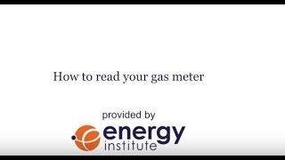 How to read your gas meter