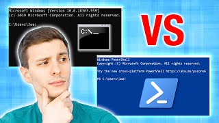 Windows Powershell vs Command Prompt: What