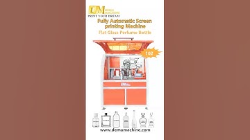 ✨ DEMA Machine Fully Automatic Screen Printing Machine for Glass Perfume Bottle