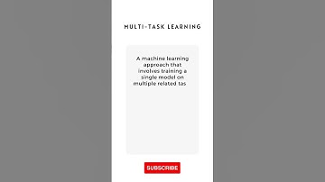 What is Multi Task Learning #Shorts