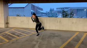 Lateral jump → shrimp landing