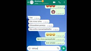 🙊എന്തിനാടി ഇത്രേം ചീപ്പ് ആവുന്നെ😖Love proposal WhatsApp chat 🥰 Love forever ❤️ screenshot 3
