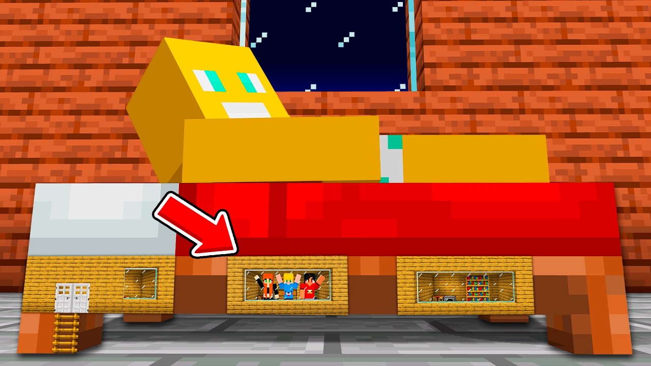 Я построил дом внутри кровати моего друга!