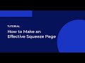 How to Make a Squeeze Page that Works