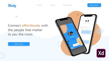 Website Design Tutorial For Chat App In Adobe Xd