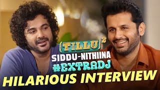 DJ Tillu 2 & Nithiin Extra DJ HILARIOUS interview🤣😁| #ExtraOrdinaryMan x #Tillu | SiddhuJonnalagadda