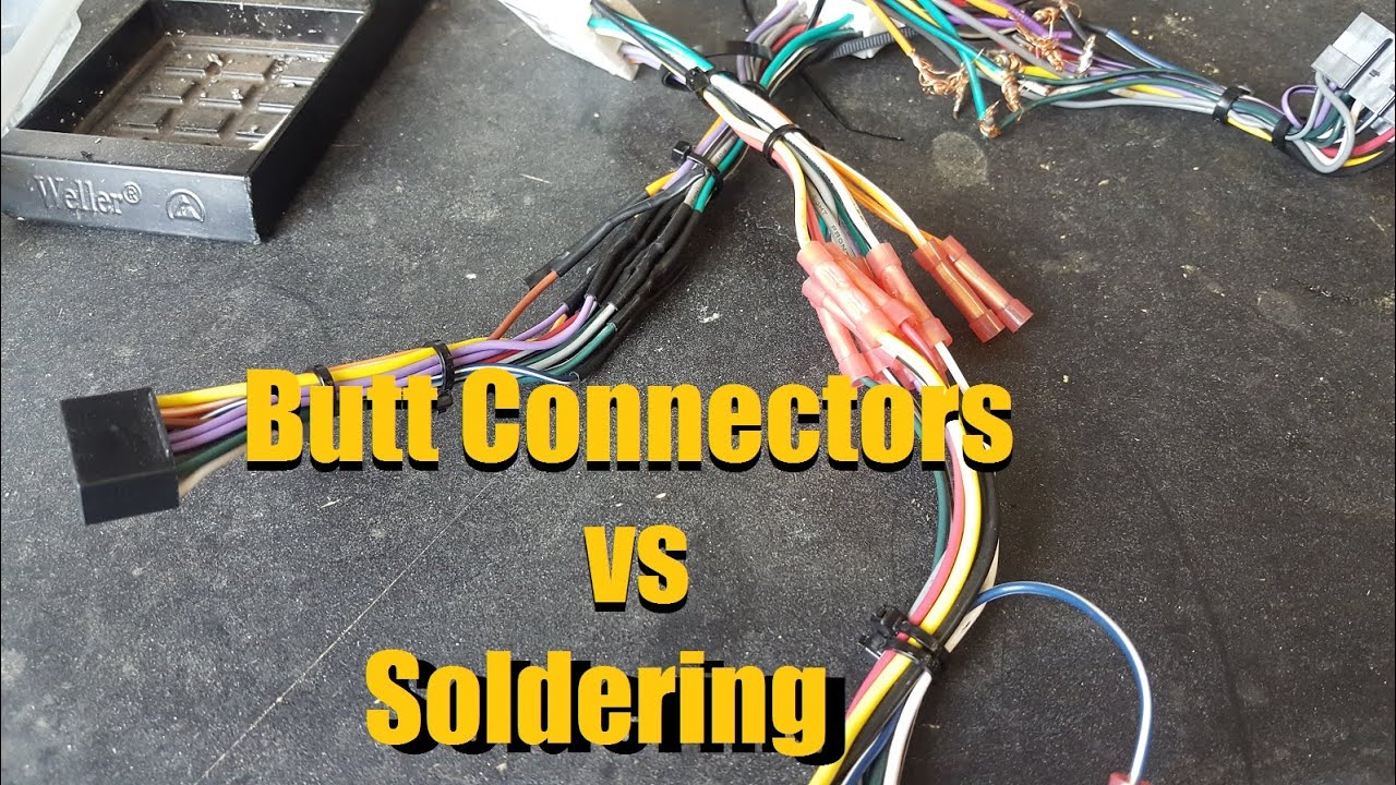 Butt Connectors Vs Solder Crimping Vs Soldering Wire Connections Butt Connectors Vs Solder Crimping Vs Soldering Wire Connections