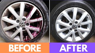 HOW TO CLEAN HEAVILY NEGLECTED WHEELS w/ Adam's Wheel Cleaner