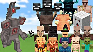 Let's Start Minecraft Amazing Battle:all mobs vs hand head fight #minecraft #gaming #viral