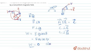 Which of the following statements is correct? | 12 | MOTION OF CHARGED PARTICLES | PHYSICS | D M...
