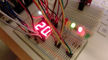 [raspberry pi 作業三] 基本題：又是紅綠燈模擬之結合無源蜂鳴器、LED燈和七段顯示器