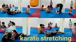 karate stretching is really painful part2 #sachinkarate karate stretching pain , karate leg split