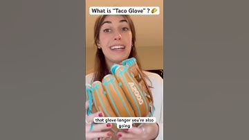 If your glove is flat, don’t use that! 🌮 #softball #glove #baseball #fastpitch