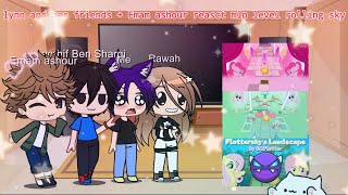 Lynn (Me) and her friends + Emam ashour reasct mlp level rolling sky in (GACHA_ CLUB)💖👩🏽‍🤝‍👩🏻🧑🏽‍🤝‍🧑🏻
