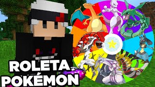 ROLETA de LENDARIOS ESCOLHE NOSSO TIME NO MINECRAFT POKEMON! 