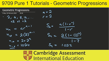 Everything you need to know about geometric progressions | CIE AS Level Maths 9709 | Pure 1 |