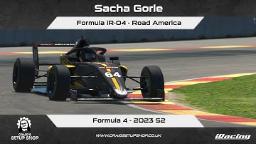 iRacing - 23S2 - Formula iR-04 - Formula 4 - Road America - SG