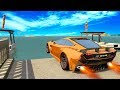 BeamNG Drive - High speed Water sliding Crashes #6 | CrashTherapy