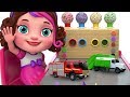 Learn Colors With 3D Candy Surprise Eggs Street Vehicles Toys 
