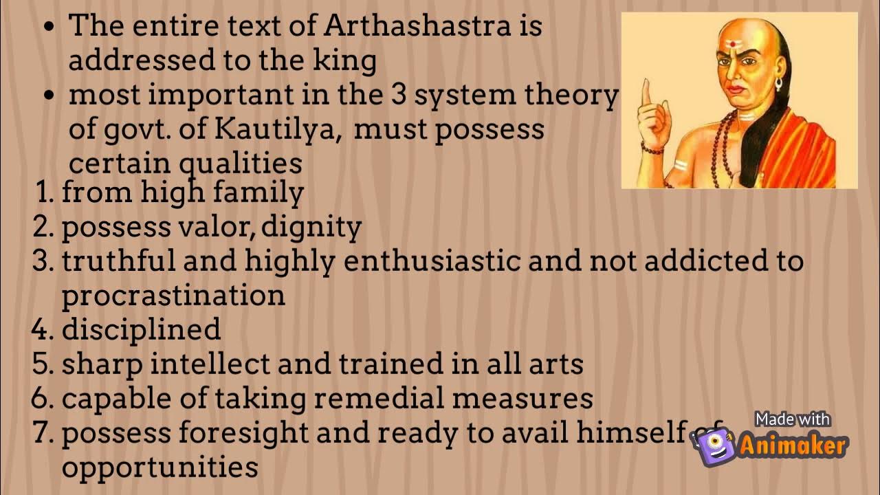 Kautilya's Theory of Kingship Ancient Indian History YouTube