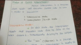 Interactive and scirpt mode in python tamil 