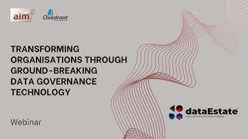Webinar - Transforming organisations through ground-breaking data governance technology