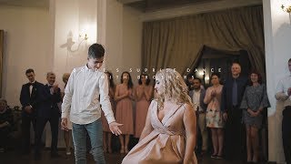 Bride's epic surprise dance with brothers // wedding in Sangaste castle