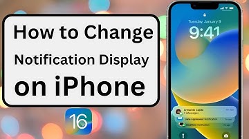 How to Change Notification Display on iPhone | How to Change Notification Style on iPhone iOS 16