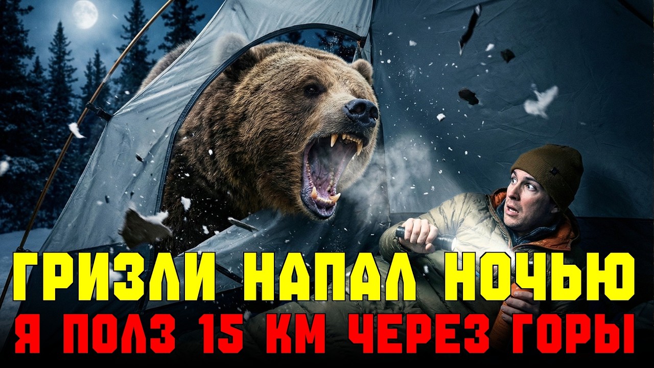 Я ПРОСНУЛСЯ В ЗУБАХ ГРИЗЛИ: 15 км ползком через Аляску с разорванной ногой