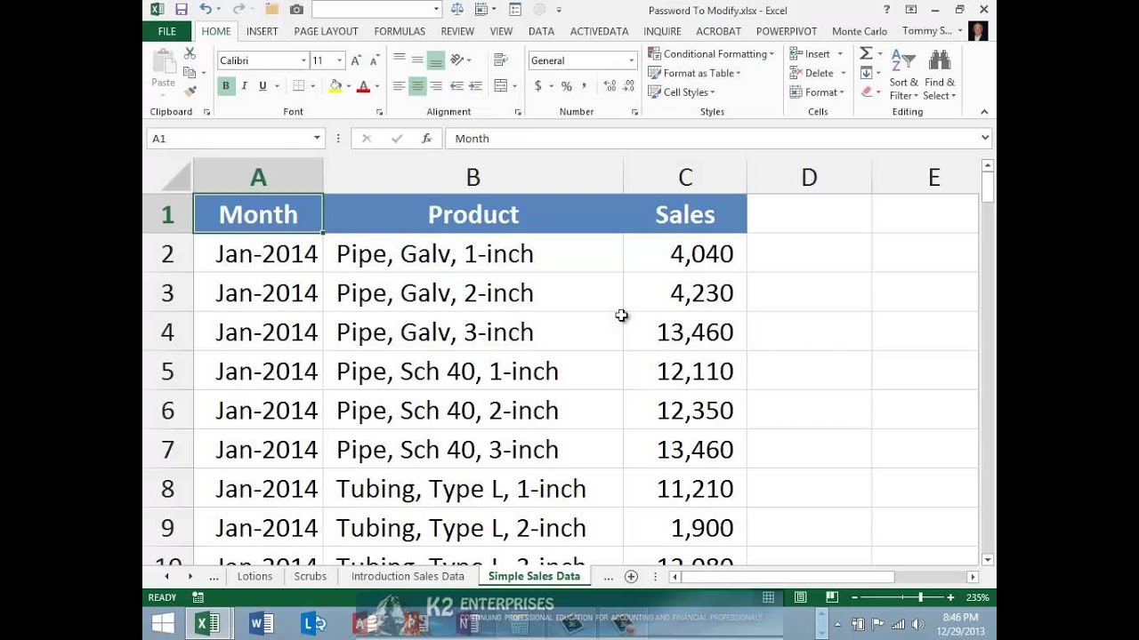 Adding A Password To Make An Excel Workbook Read Only YouTube