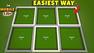 HOW TO FIND CHUNK BORDERS IN MINECRAFT PE | EASIEST WAY IN MOBILE ||  #minecraft