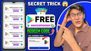 FREE REDEEM CODES INSTANT 🤩 Rs.800 REDEEM CODE FREE | HOW TO GET GOOGLE PLAY STORE REDEEM CODES FREE