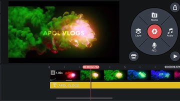 Video Tutorial on How to make Color Smoke Text Reveal Animation Intro (Kinemaster)