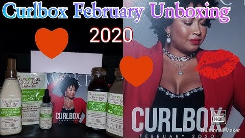 Curlbox February 2020 Unboxing