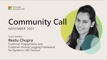 Kader voor klantvooruitbetalingen en klantfactuurregistratie | Dynamics 365 Finance | Reetu Chopra