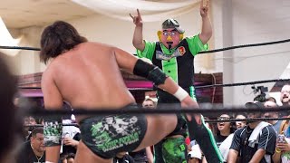 Kikutaro vs. Yoshi Tatsu in a Men's Singles Wrestling Match