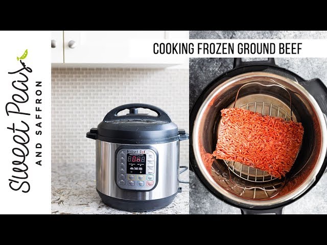 LIFE HACK: Cooking Frozen Ground Beef in the Instant Pot