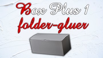 Micro-corrugated board box makes by the folder-gluer Box Plus 1