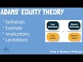 Adams&#39; Equity Theory | Organizational Behavior | From A Business Professor