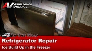 Jenn-Air Refrigerator Repair - Ice Buildup in the Freezer - Grommet